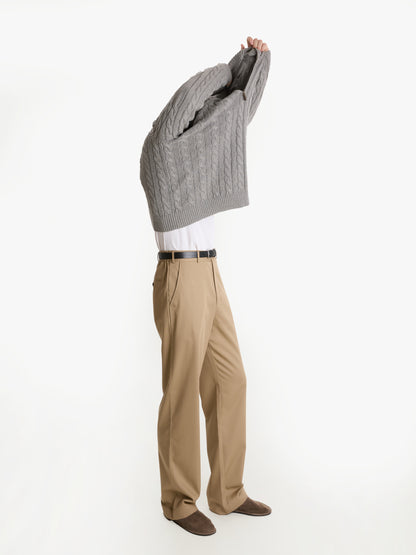 The Beige Cotton Slacks