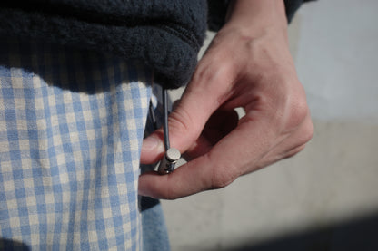 Wool-blend Quarter-zip Fleece Pullover in Navy
