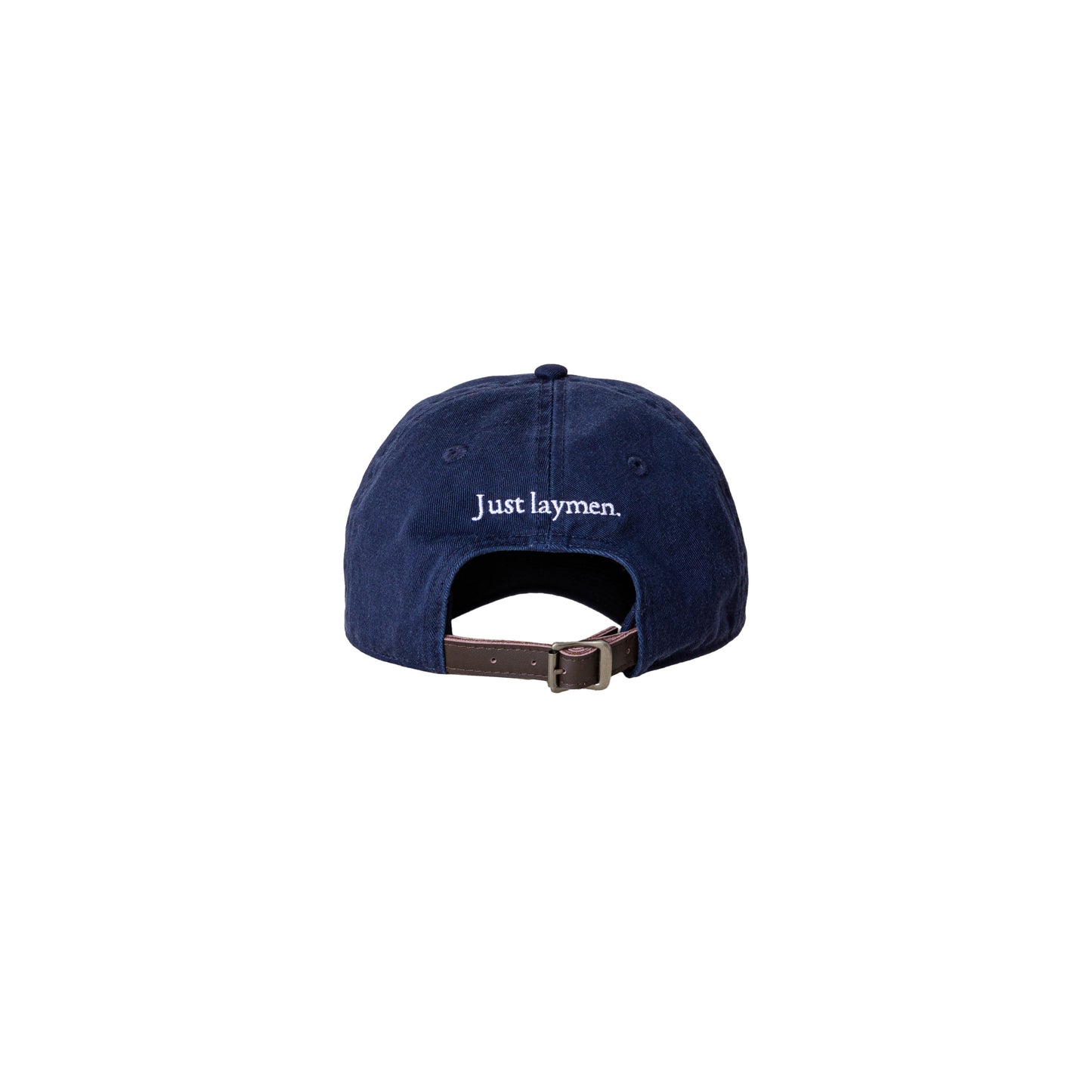 Embroidered Washed Cotton Hat in Navy