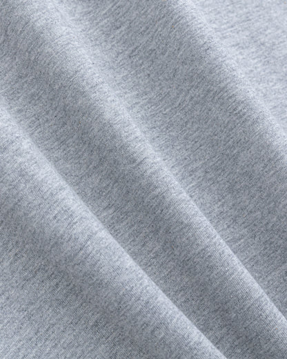 Brad Double-sleeve Tee in Grey/White